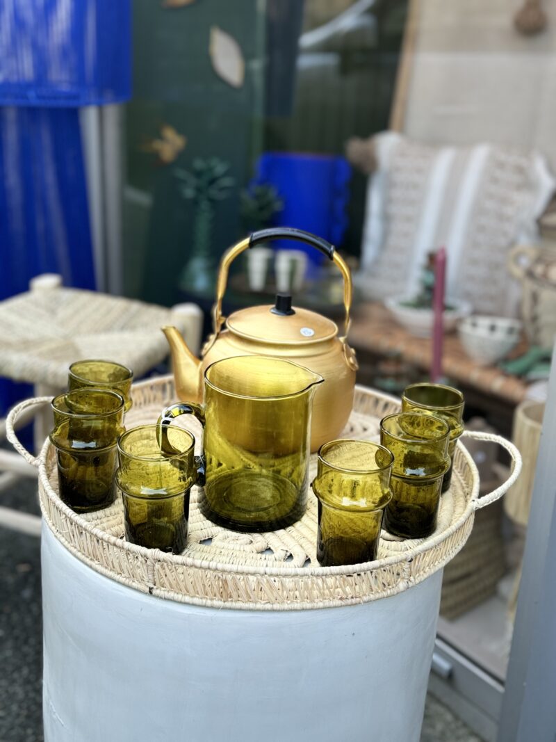 VERRE A THE BELDI AMBRE