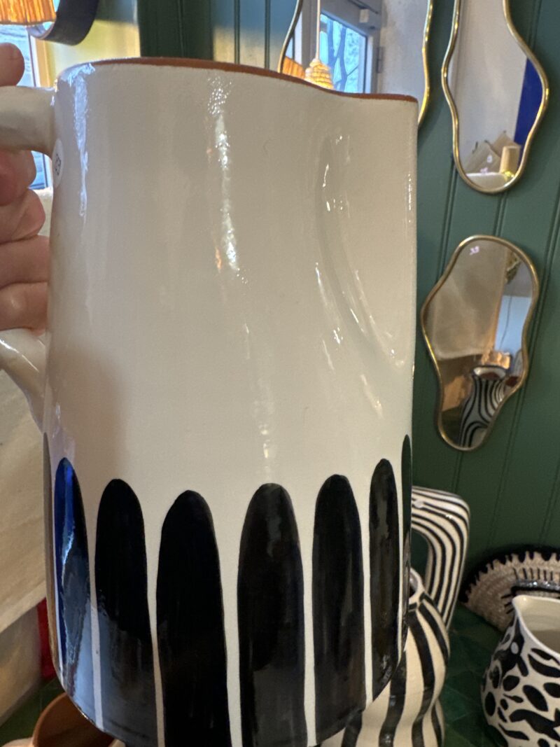 CARAFE RAYEE NOIR ET BLANC – Image 2