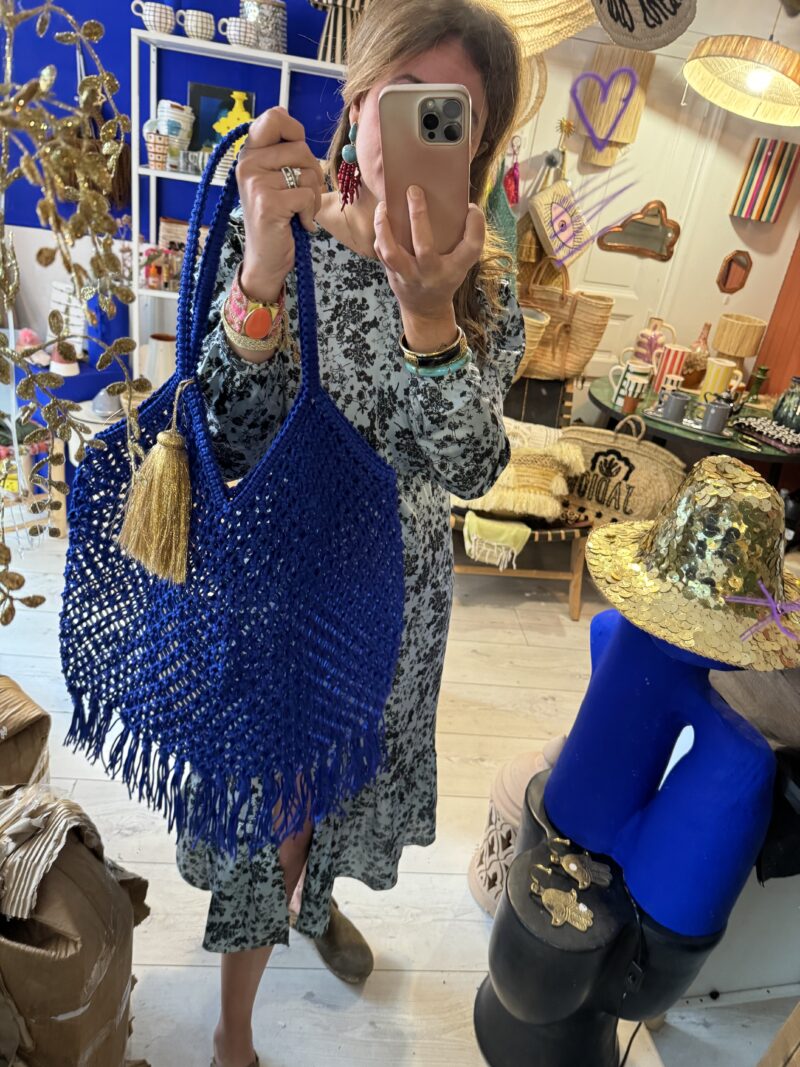 SAC CORDE BLEU MAJORELLE