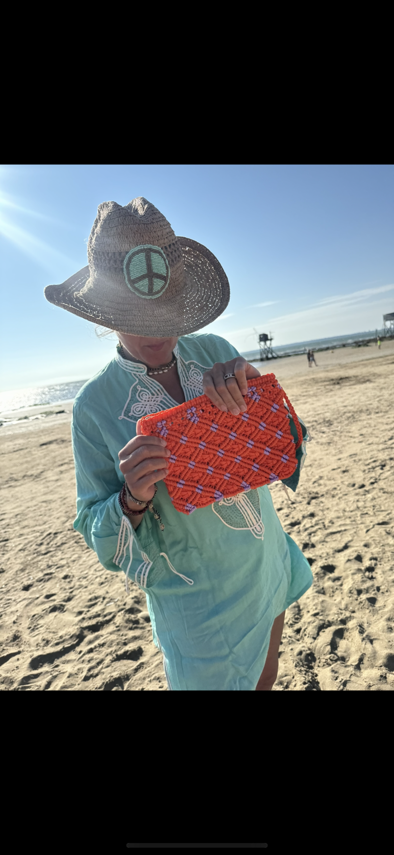 POCHETTE CORDE ORANGE