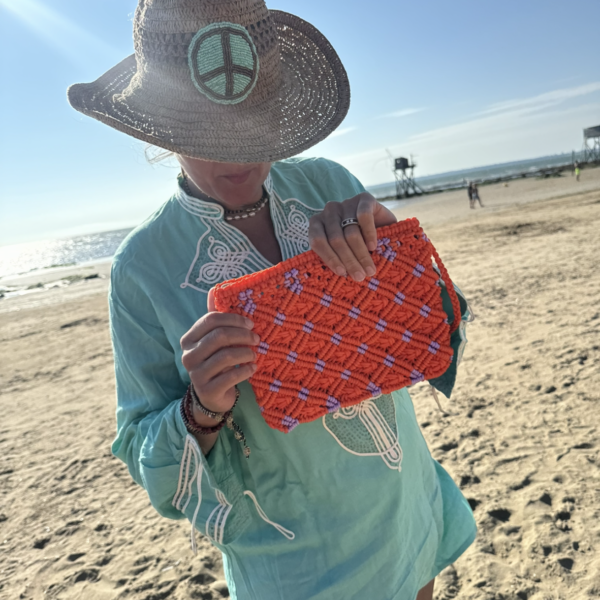 POCHETTE CORDE ORANGE